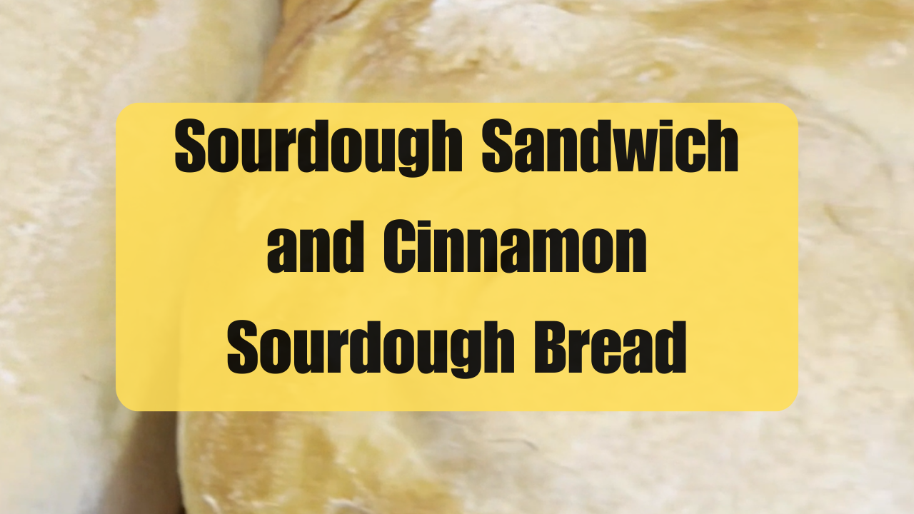 Delicious Sourdough Sandwich Bread & Cinnamon Sourdough Sandwich Bread